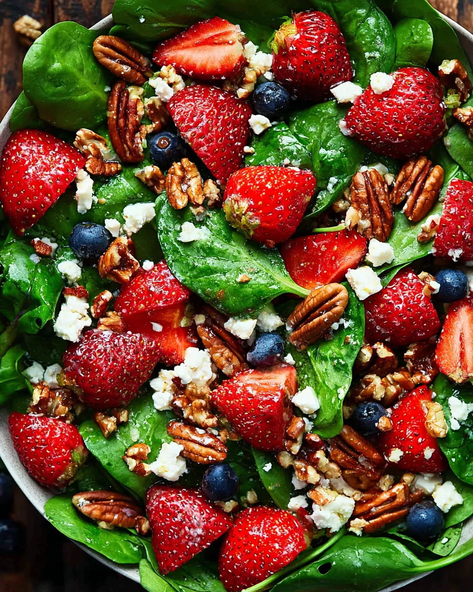 15-Minute Strawberry Spinach Salad