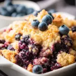 4 Ingredient Blueberry Cobbler