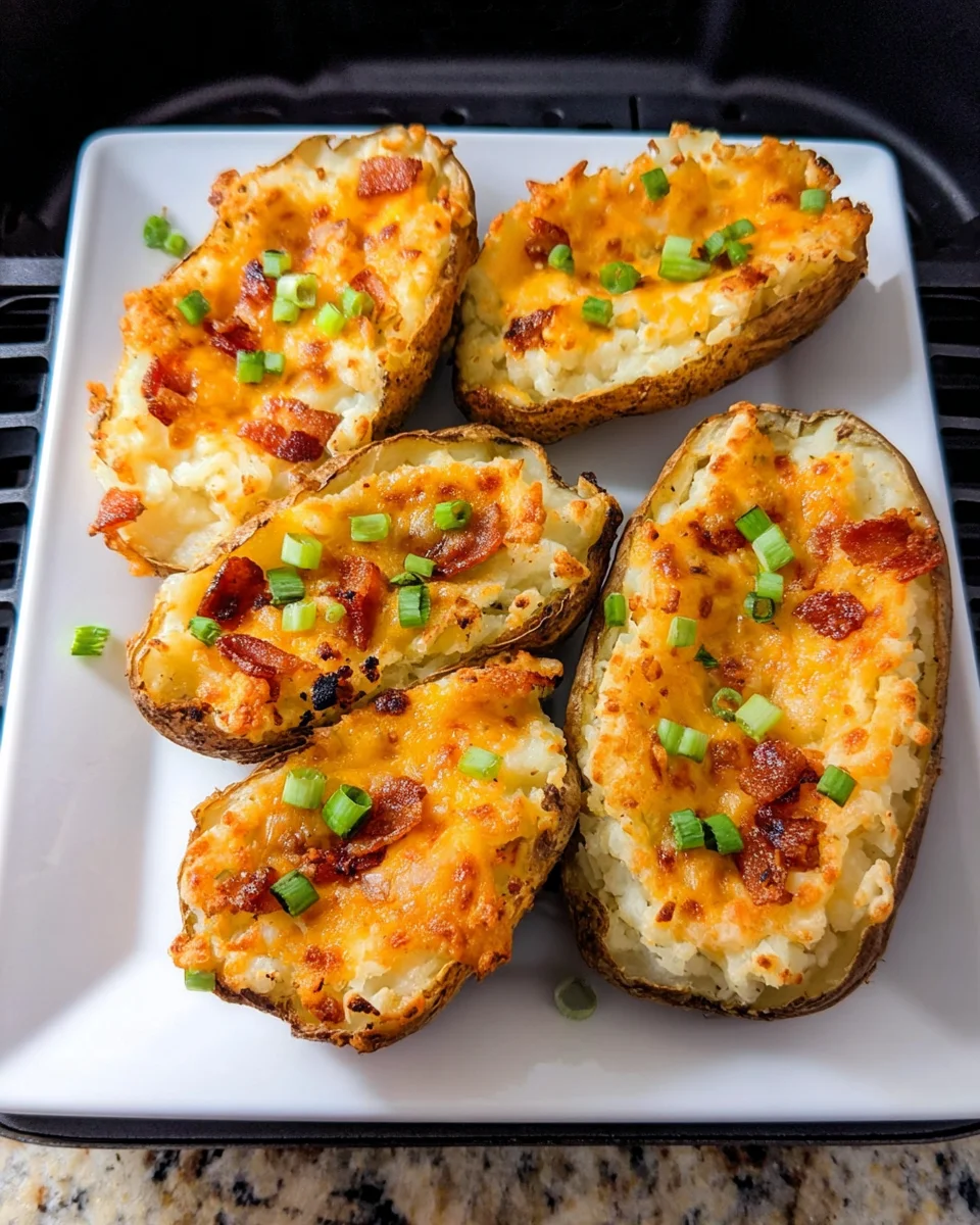 Air Fryer Twice Baked Potatoes