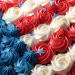 American Flag Cup Cake