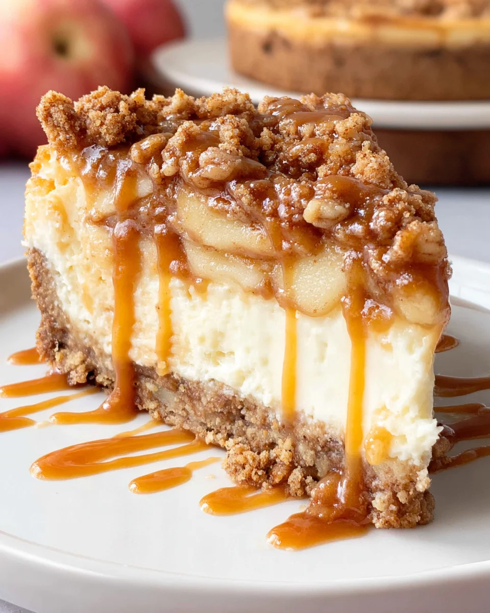 Apple Crisp Cheesecake