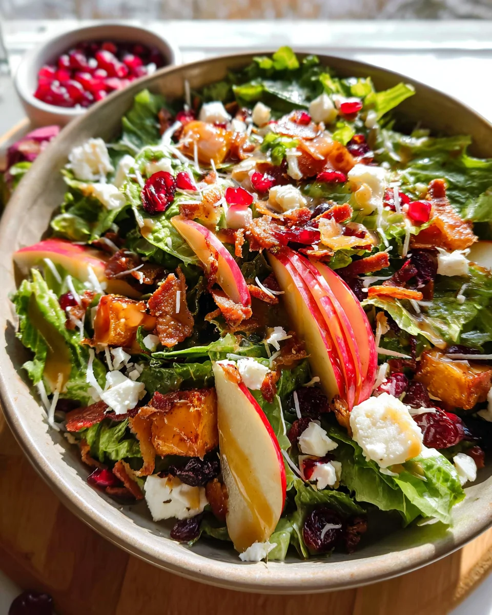 Autumn Salad with Apple Cider Vinaigrette