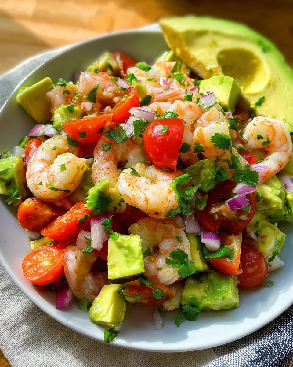 Avocado Salsa Shrimp Salad