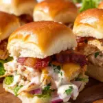 Bacon Ranch BBQ Chicken Sliders