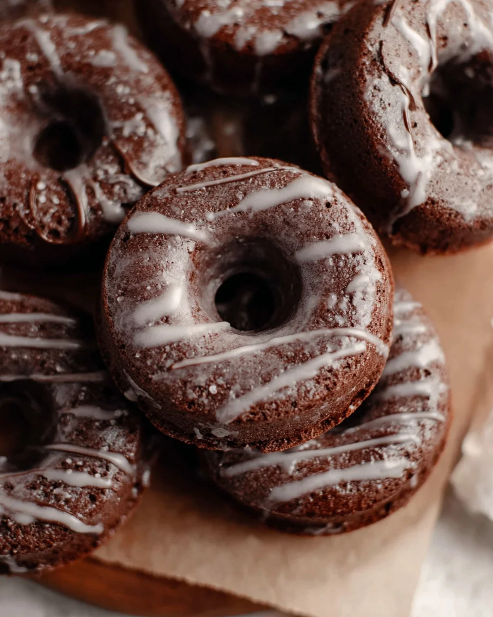 Baked Chocolate Cake Doughnuts
