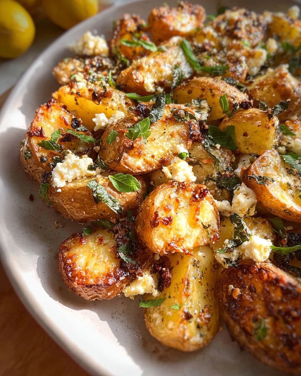 Baked Feta Potatoes
