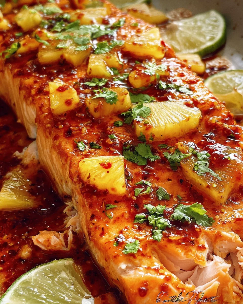 Baked Pineapple Salmon