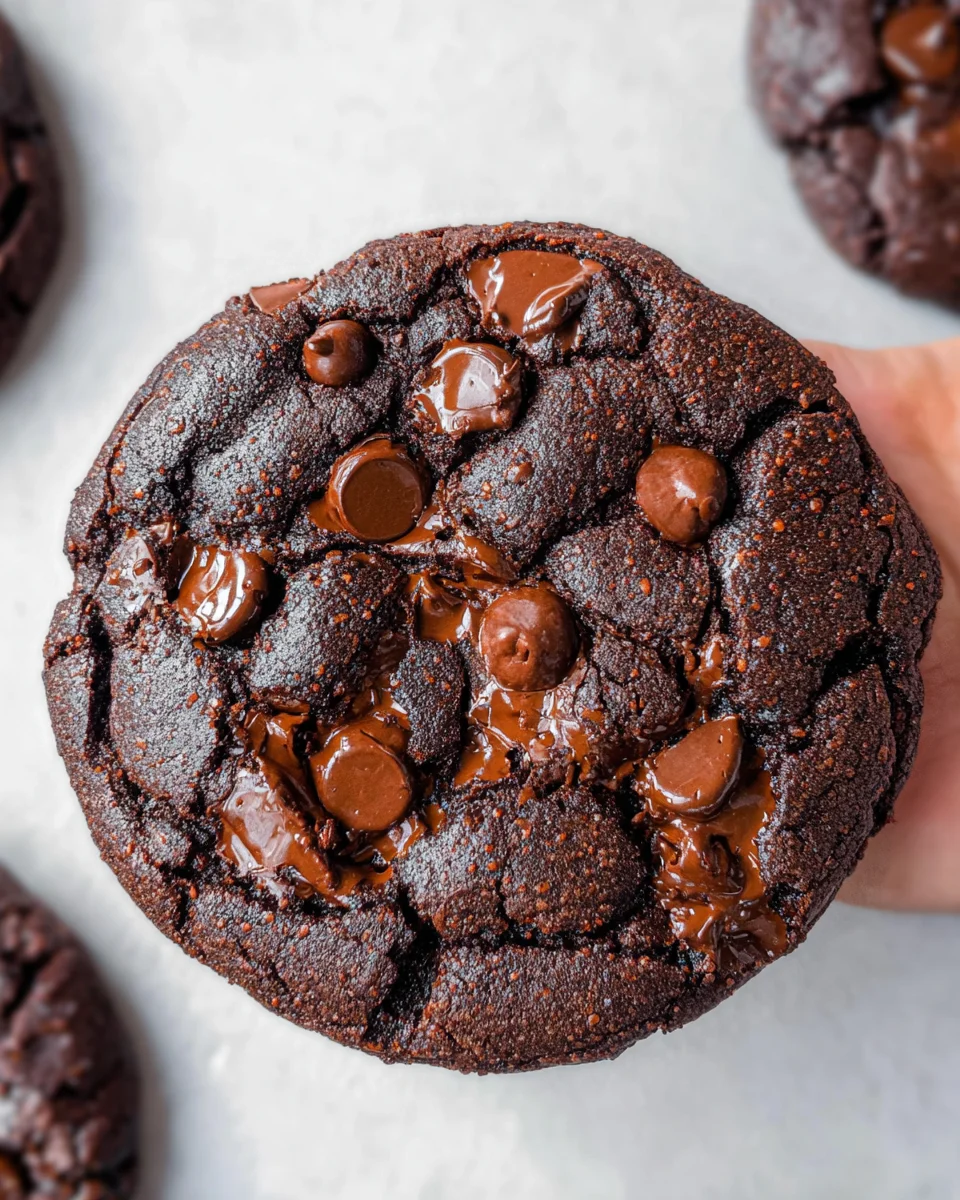 Bakery Style Double Chocolate Chip Cookies