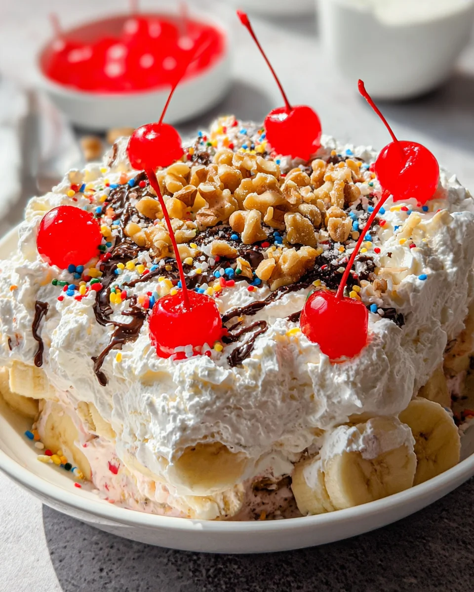 Banana Split Fluff Salad