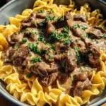Beef Stroganoff with Egg Noodles