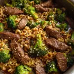 Beef and Broccoli Ramen Stir Fry