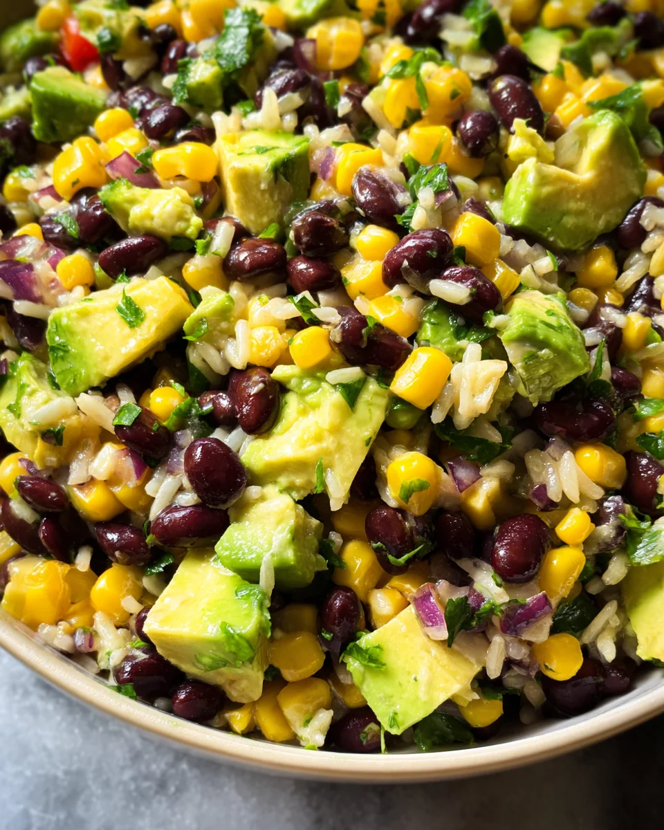 Black Bean Corn Avocado Salad