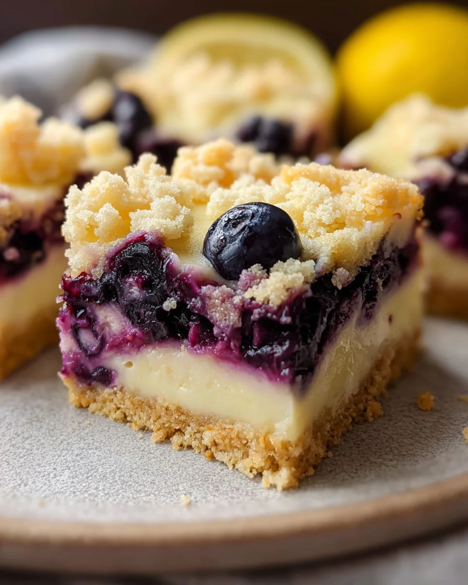 Blueberry Lemon Pie Bars