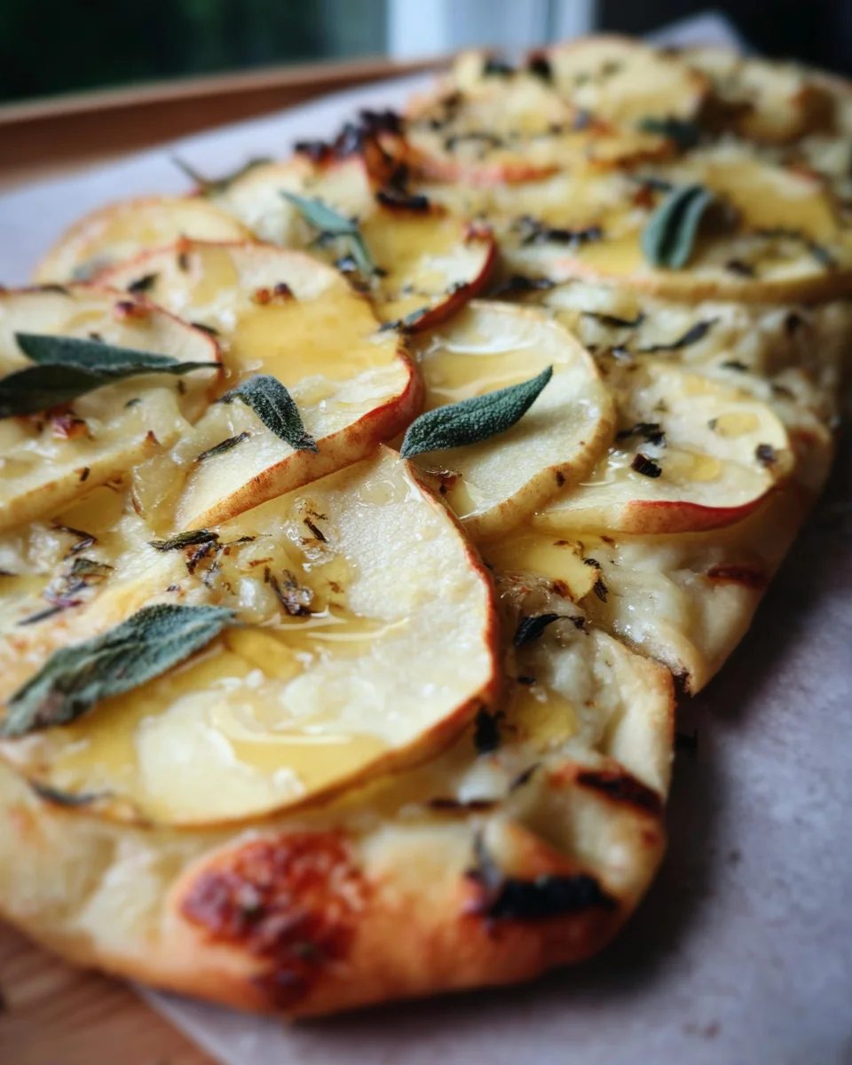 Brie and Apple Flatbread