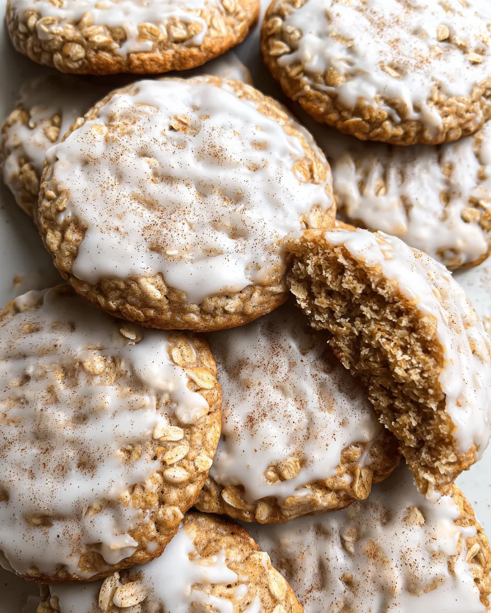 Brown Butter Iced Oatmeal Cookies Recipe