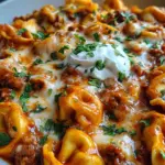Cheesy Beef Enchilada Tortellini