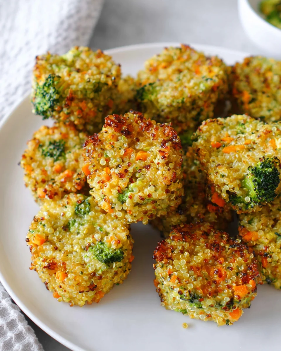 Cheesy Broccoli Quinoa Bites