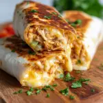Cheesy Garlic Chicken Wraps