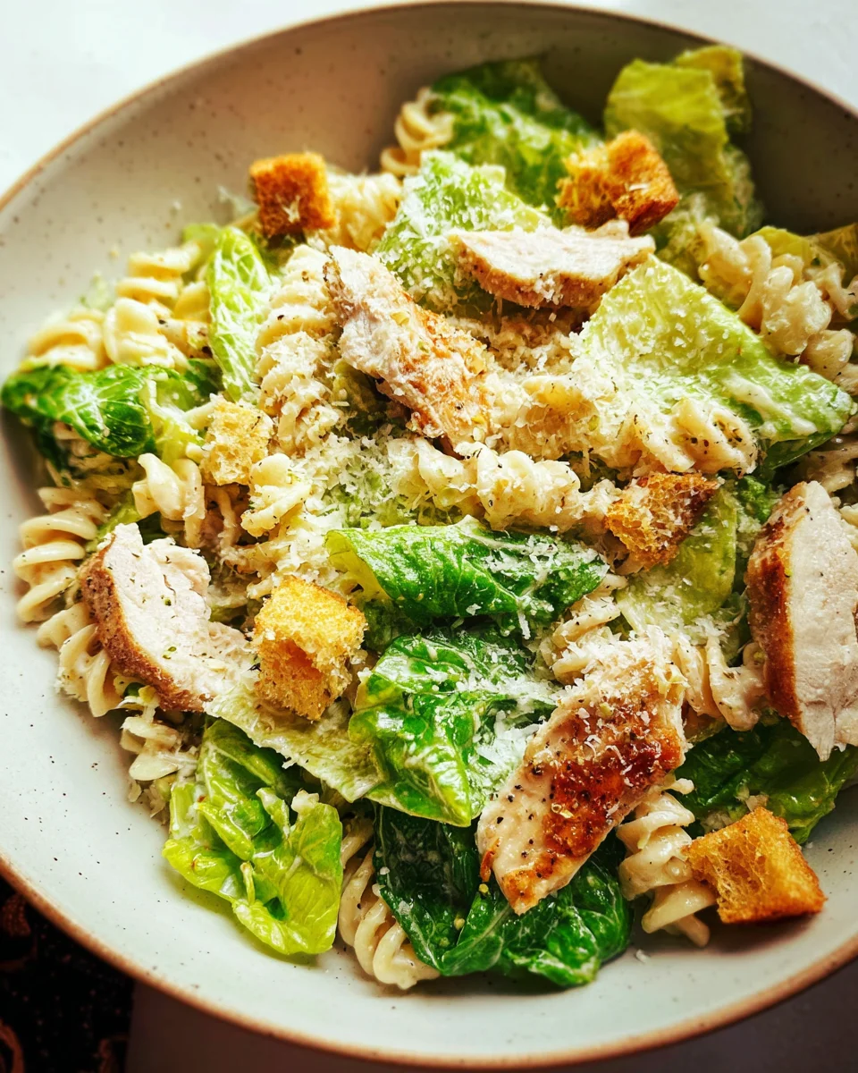 Chicken Caesar Pasta Salad