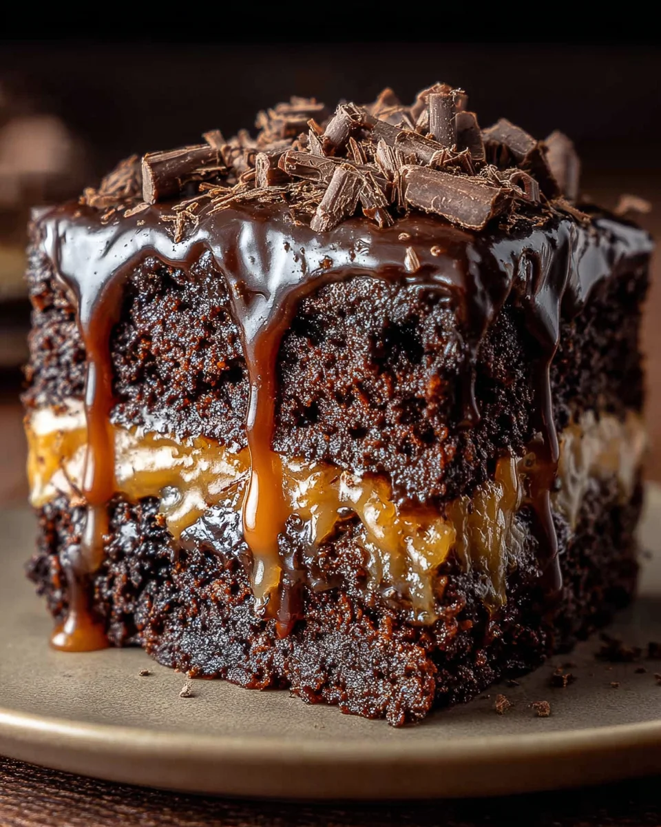 Chocolate Caramel Dump Cake Recipe