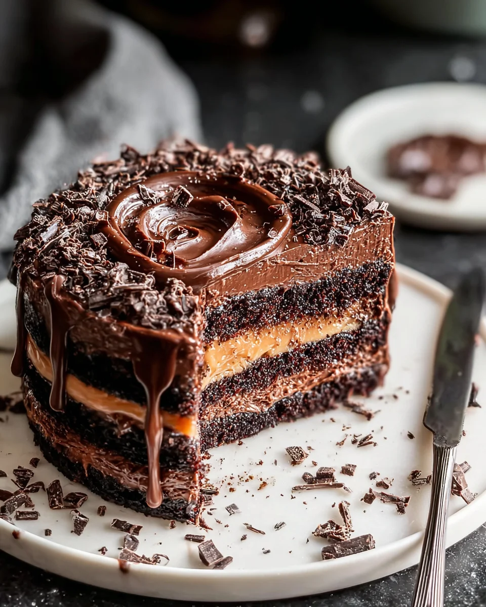 Chocolate Dulce de Leche Cake