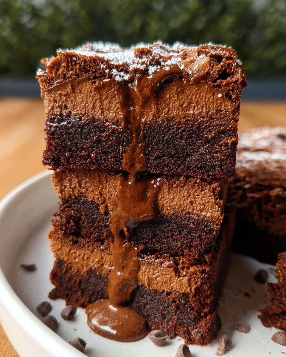 Chocolate Mousse Brownies Recipe