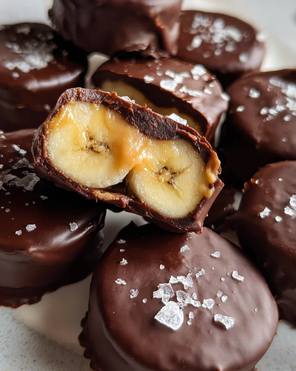 Chocolate Peanut Butter Banana Bites