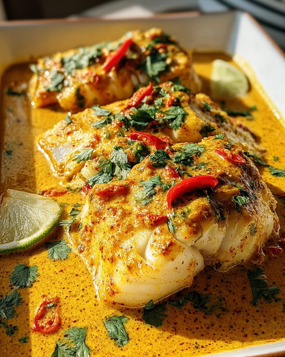Coconut Curry Baked Cod
