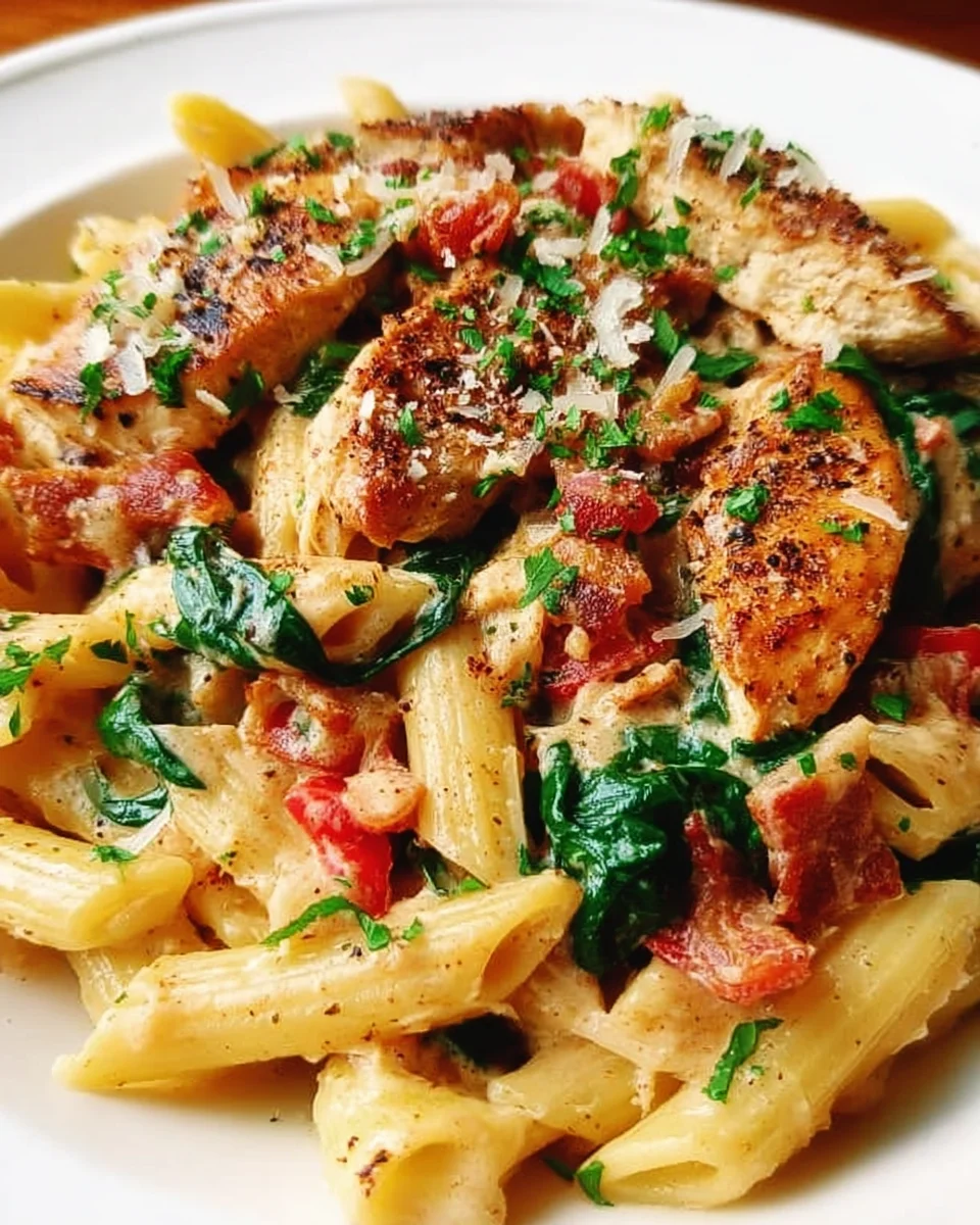 Creamy Chicken Pasta with Bacon