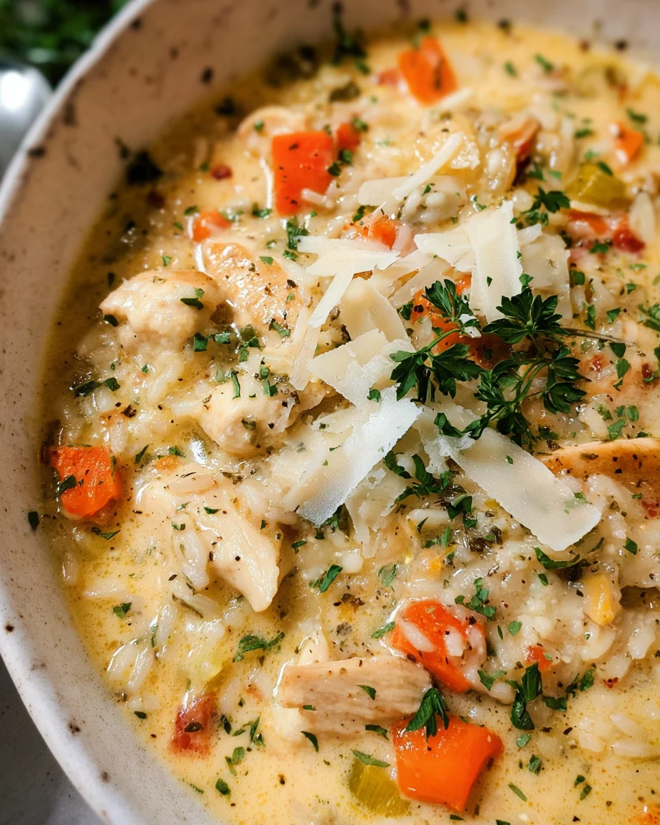 Creamy Chicken and Rice Soup