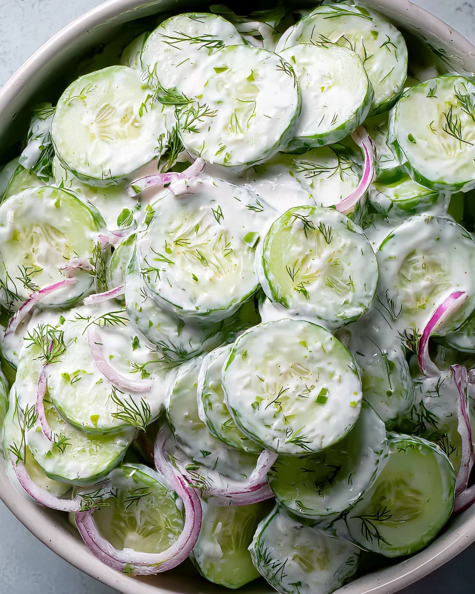 Creamy Cucumber Salad