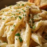 Creamy Garlic Penne Pasta