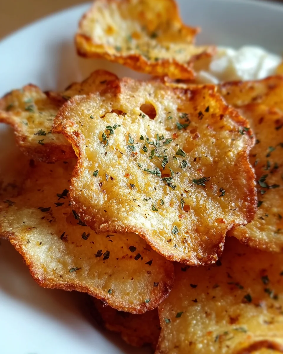 Crispy Cottage Cheese Chips
