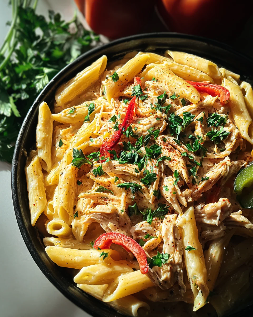 Crock Pot Creamy Cajun Chicken Pasta
