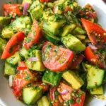 Cucumber Tomato Avocado Salad