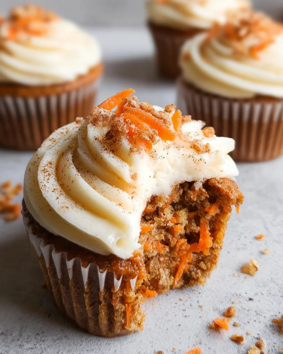 Easy Carrot Cake Cupcakes