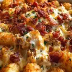 Easy Chicken Bacon Ranch Tater Tot Casserole