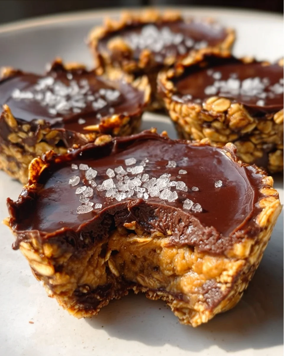 Easy No Bake Peanut Butter Oat Cups