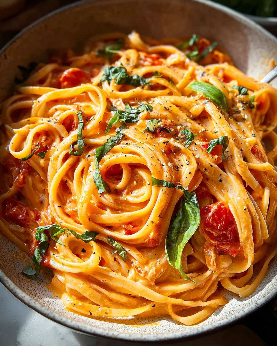 Easy One Pot Creamy Tomato Pasta