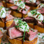 Easy Steak Crostini (with Horseradish Sauce)