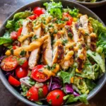 Fiesta Ranch Salad with Salsa Verde Chicken