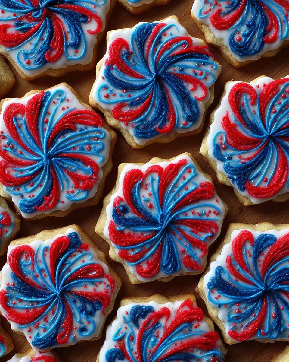 Fireworks Sugar Cookie Cake