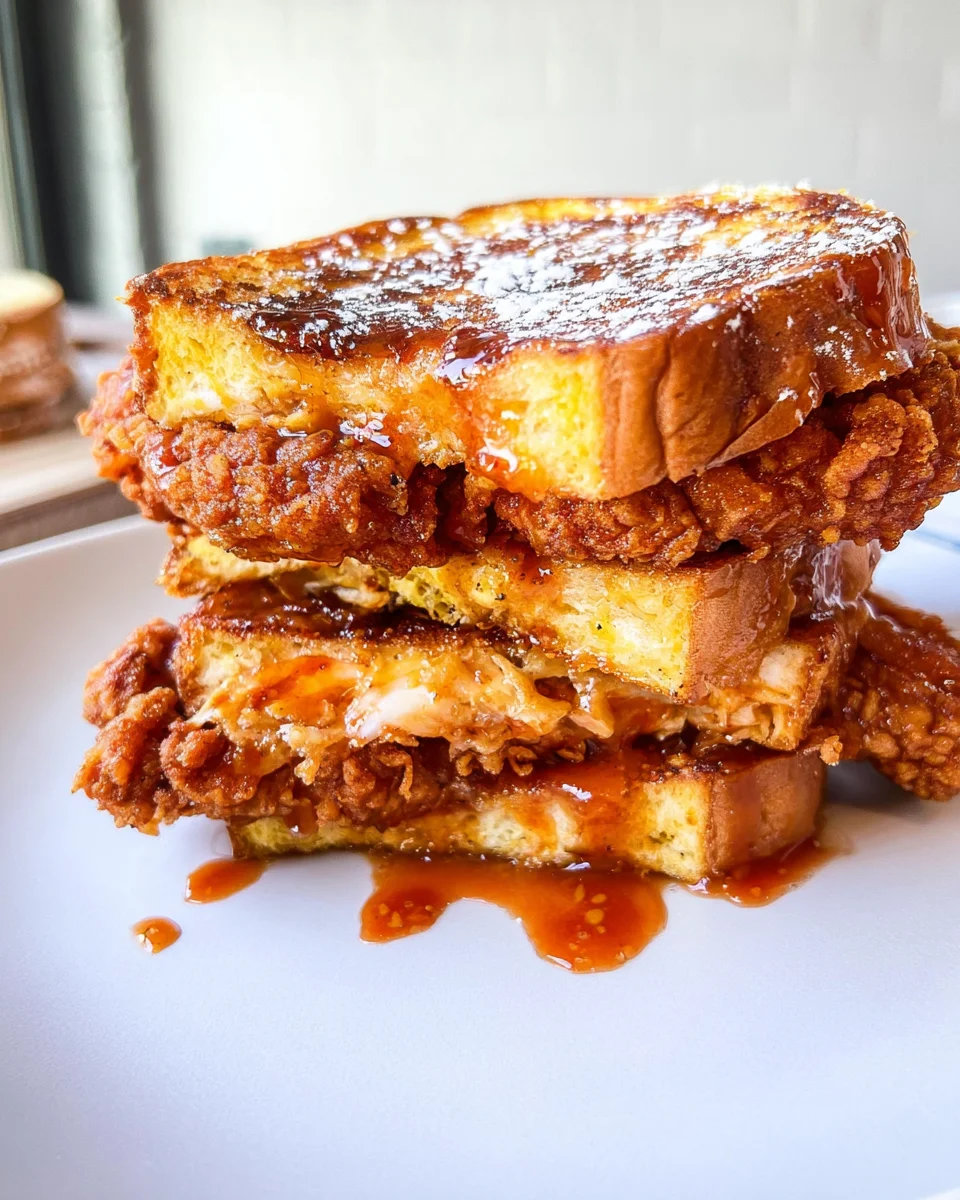 French Toast Fried Chicken Sandwich
