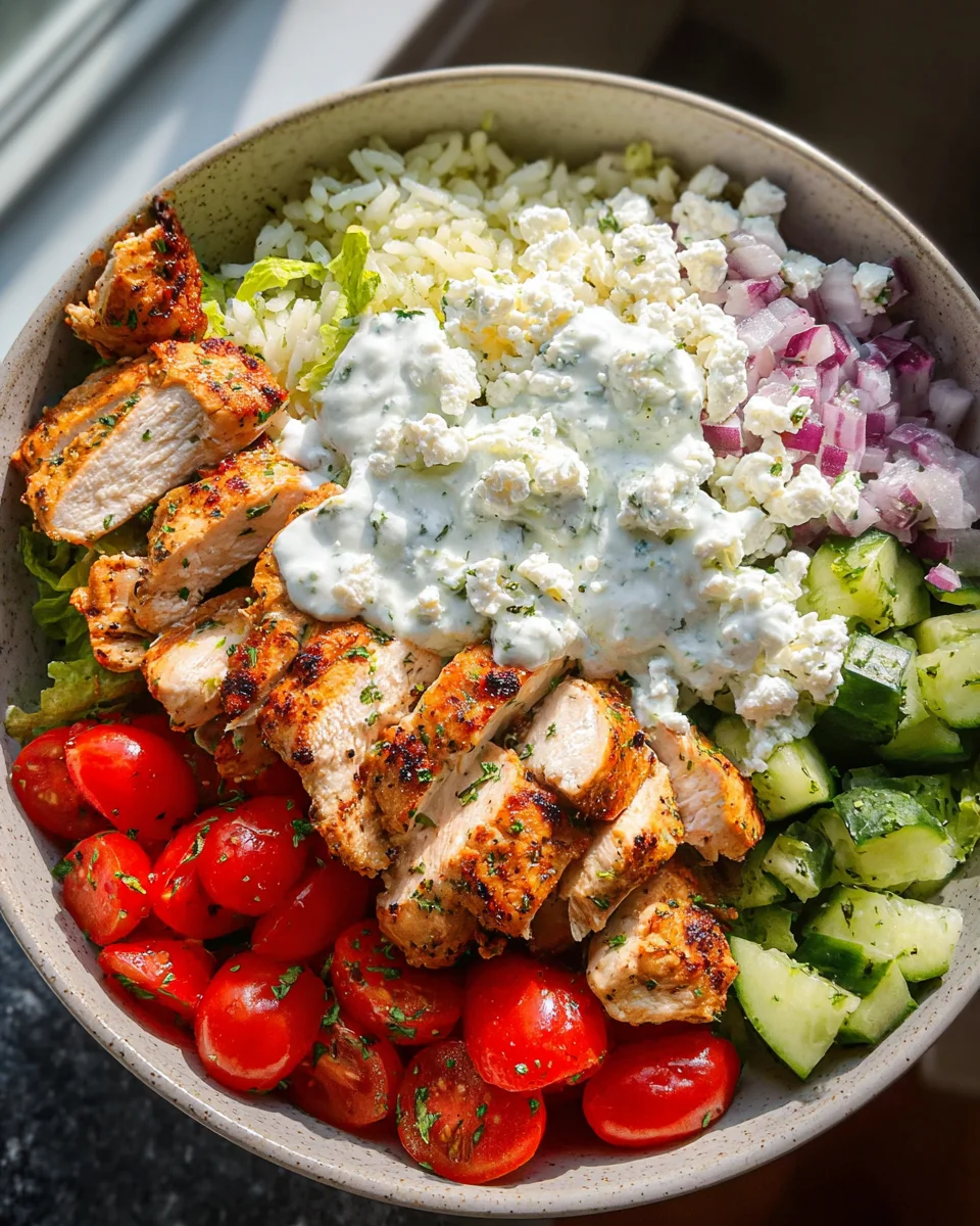 Greek Chicken Bowls