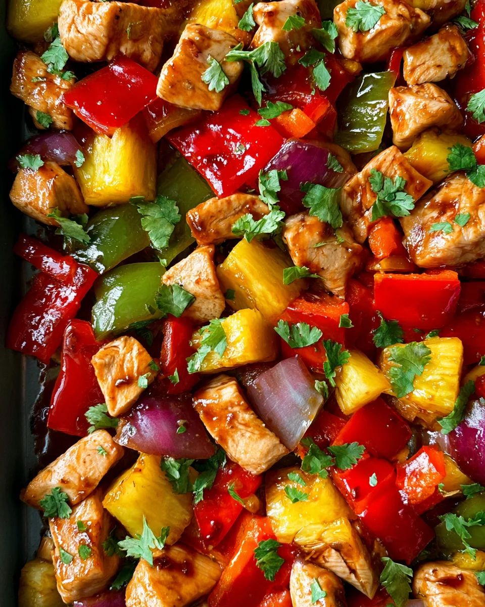 Hawaiian Chicken Sheet Pan