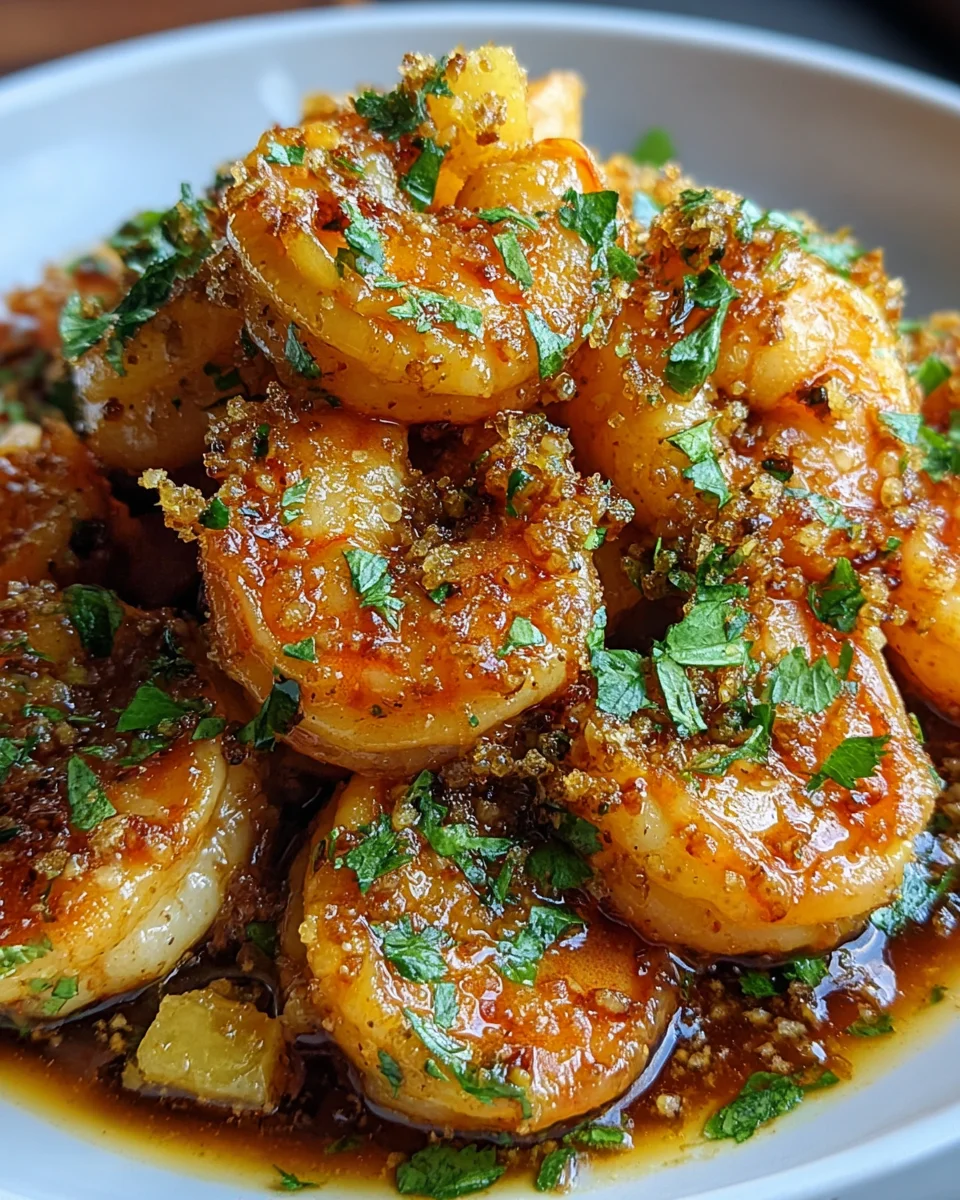 Hawaiian Garlic Shrimp