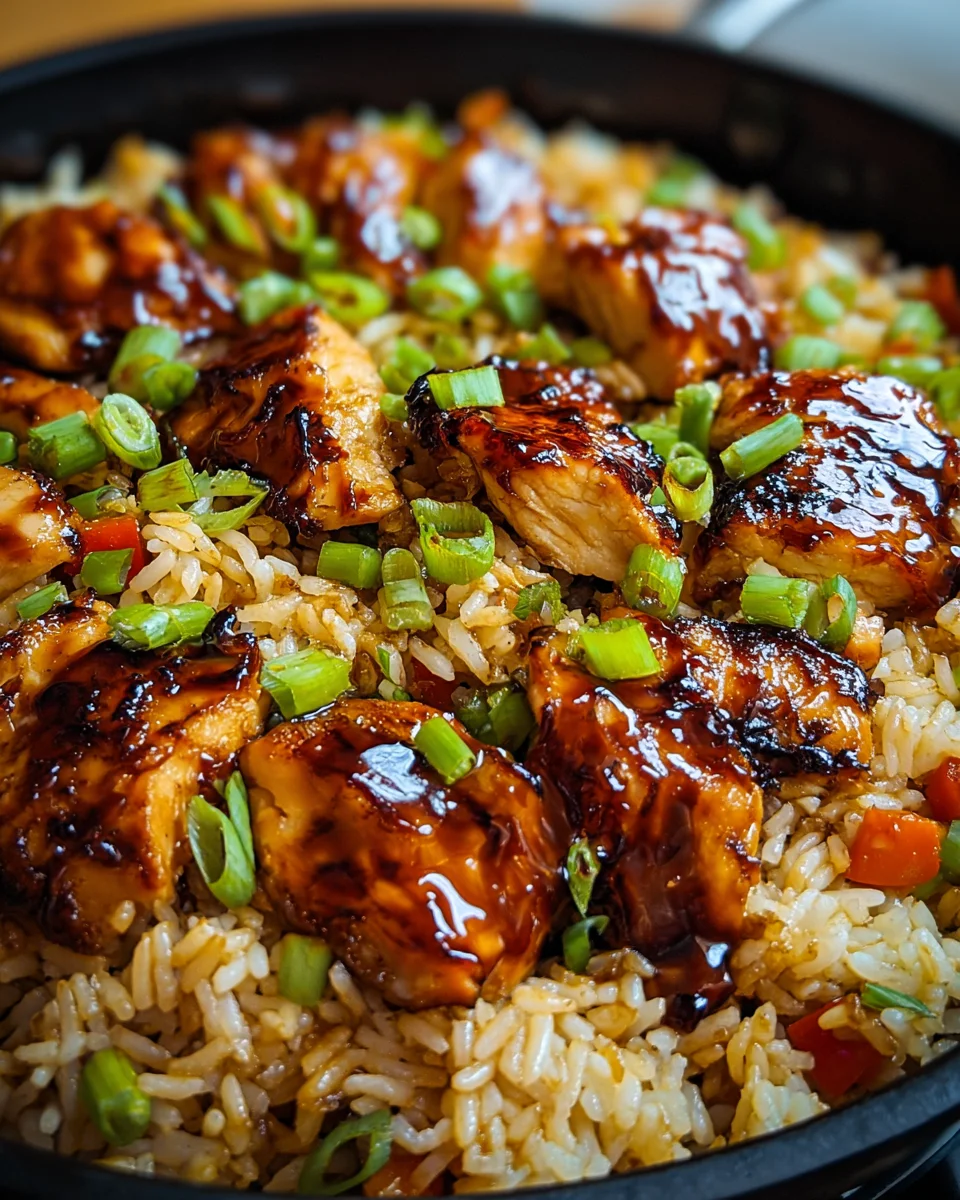Honey BBQ Chicken Rice