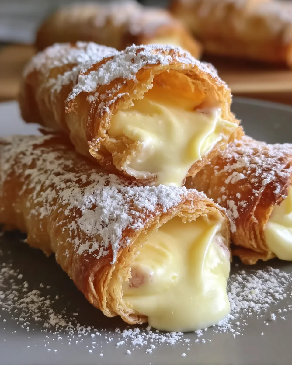 Italian Cream Stuffed Cannoncini