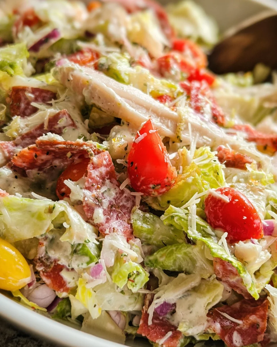 Italian Grinder Salad (Chopped Sub Salad)
