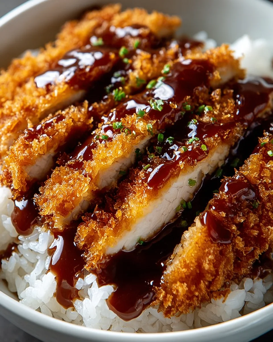 Japanese Katsu Bowls with Tonkatsu Sauce